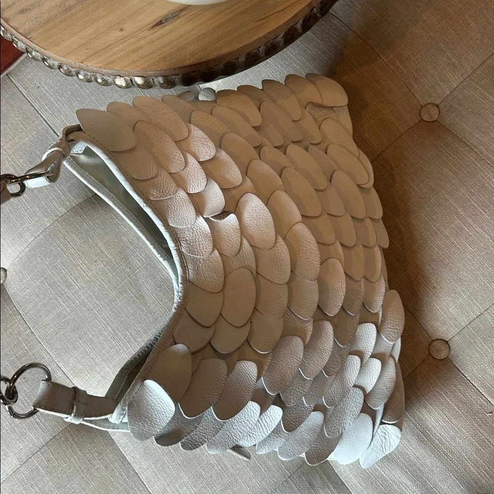 Yves Saint Laurent St. Tropez Fish Scale Leather Bag